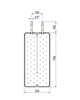 Picture of PTI 750X355 2XG1/2"ZN, L=150 MM 4301 EP