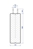 Picture of PTI 1000X355 2XG1/2"ZN, L=150 MM 4301 EP